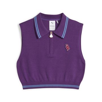 PUMA Puma x Dapper Dan W' Cropped Polo t-paita Violetti
