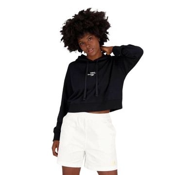 NEW BALANCE New Balance W' Essentials Graphic Crop French Terry Fleece huppari Musta