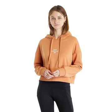 NEW BALANCE New Balance W' Essentials Graphic Crop French Terry Fleece huppari Oranssi