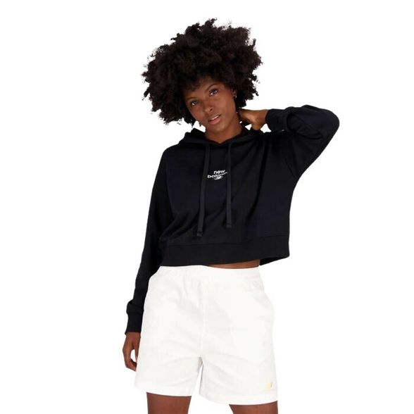 New Balance W' Essentials Graphic Crop French Terry Fleece džemperis