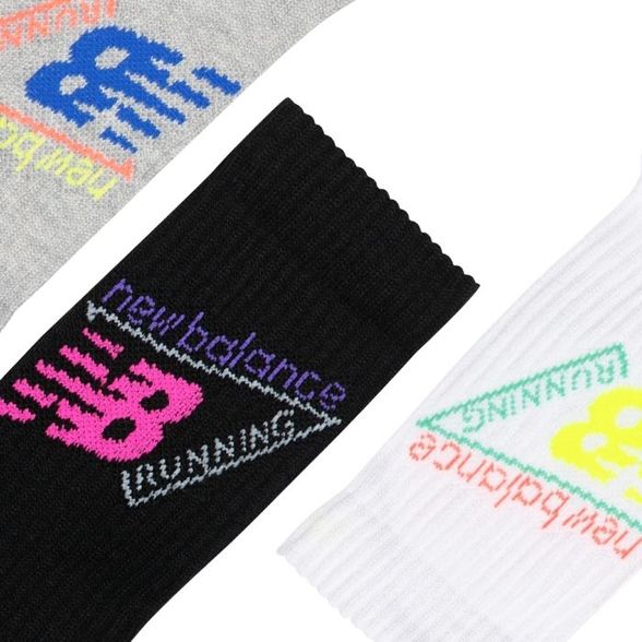 New Balance U' Active Graphic Crew 3 Pack skarpety