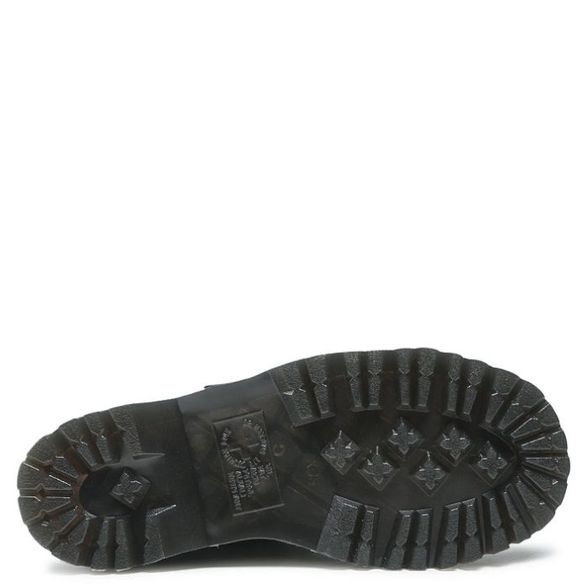 Dr. Martens U' Devon Flower Milled Nappa Platform Black