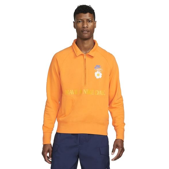 Nike M' Have A Nike Day Half Zip Orange džemperis