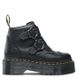 Dr. Martens U' Devon Flower Milled Nappa Platform Black